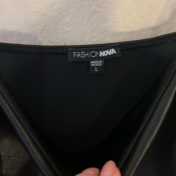 Fashion Nova Mini Black Dress D11 - Picture 8 of 10